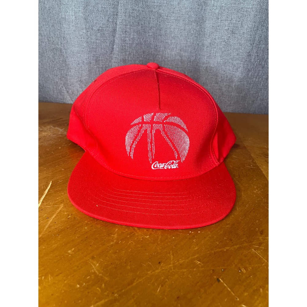 Coca Cola Hat Adjustable Quake City Caps Basketball